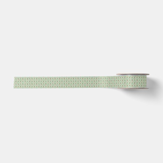Motton Blue Pattern Satijnen Lint (Voorkant)