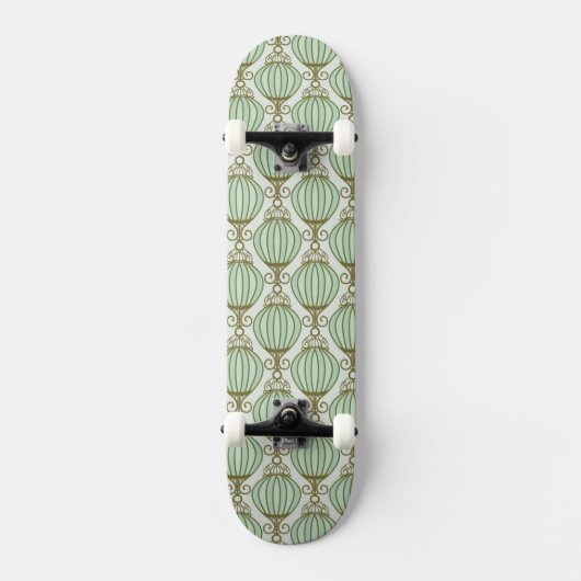 Motton Blue Pattern Skateboard (Voorkant)
