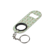 Motton Blue Pattern Sleutelhanger Flessenopener (Achterkant Gekanteld)
