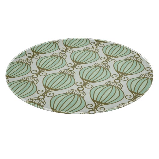 Motton Blue Pattern Snijplank (Hoek)