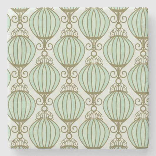 Motton Blue Pattern Stenen Onderzetter (Voorkant)