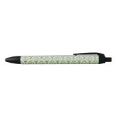 Motton Blue Pattern Zwarte Inkt Pen (Bovenkant)