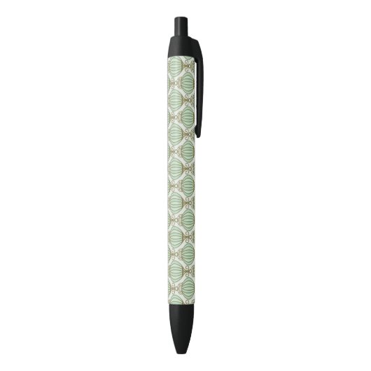 Motton Blue Pattern Zwarte Inkt Pen (Achterkant (Verticaal))