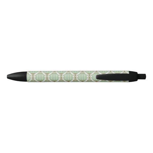 Motton Blue Pattern Zwarte Inkt Pen (Achterkant)