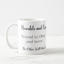 Motto's van de Six Tudor Queens op een Mok