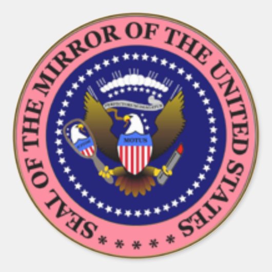 MOTUS SEAL: ROZE RONDE STICKER (Voorkant)