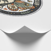 Motvlinder Kat POD Vector Kunst - Motvlinder Cadeaupapier (Hoek)