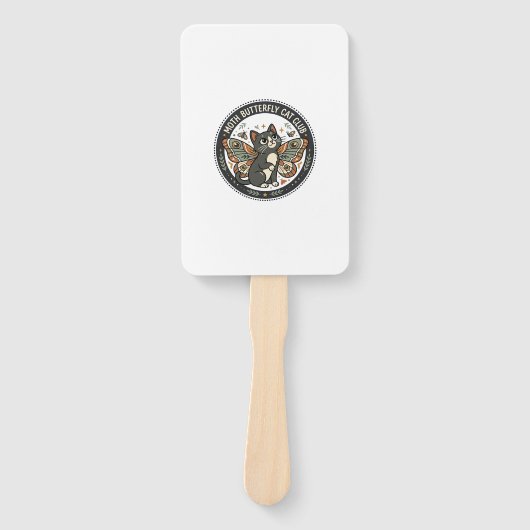 Motvlinder Kat POD Vector Kunst - Motvlinder Handwaaier (Voorkant)