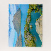 Mou Waho Otago Nieuw-Zeeland Legpuzzel (Verticaal)