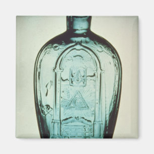 Moudgeblazen masonische kolf magneet