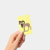 Mouflon geit illustratie badge (Handheld)