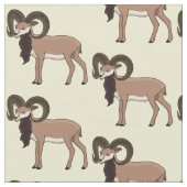 Mouflon geit illustratie stof (Close Up)