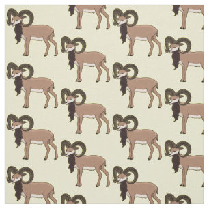 Mouflon geit illustratie stof