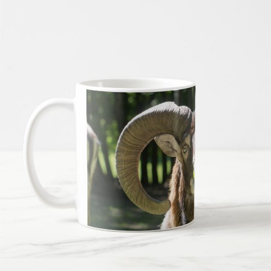 Mouflon Ram Koffiemok (Links)