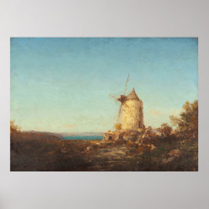 Moulin de Saint-Mitre, Près de Martigues Poster
