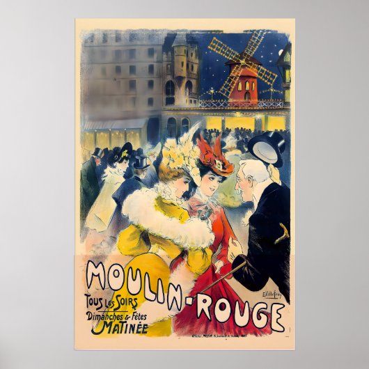 Moulin Rouge Oude Poster – Paris Theater (Voorkant)