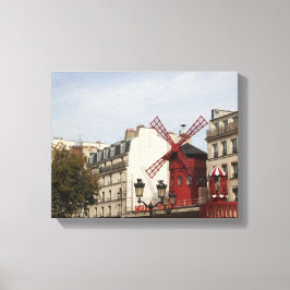 Moulin Rouge! Parijs, Frankrijk, fotografie, canva Canvas Afdruk