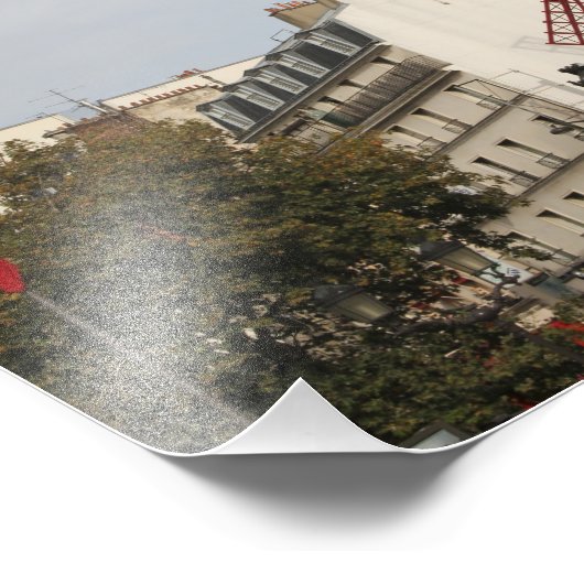 Moulin Rouge! Paris Frankrijk Fotografie, Home dec Foto Afdruk (Hoek)