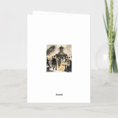 Moulin rouge stijl, zwart en goud, Rijke luxe Folie Wenskaart (Achterkant)