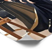 Moulin rouge stijl, zwart en goud, Rijke luxe Poster (Hoek)