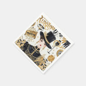 Moulin rouge stijl, zwart en goud, Rijke luxe Servet (Hoek)