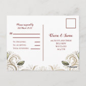 Mouline Rouge Dark en Moody rsvp Briefkaart (Achterkant)