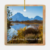 Moulton Barn Grand Teton National Park Keramisch Ornament (Achterkant)