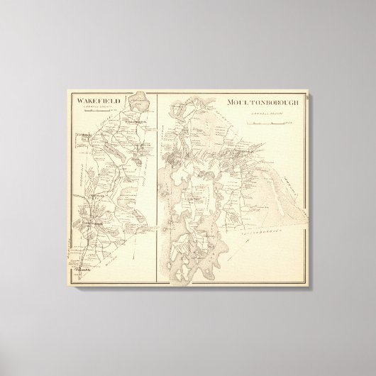 Moultonborough, Carroll County Canvas Afdruk (Voorkant)
