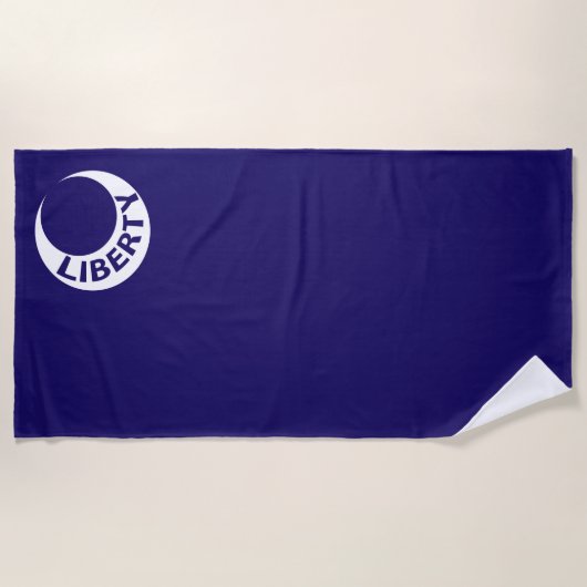 Moultrie Flag (Liberty) (Amerikaanse geschiedenis) Strandlaken (Voorkant)