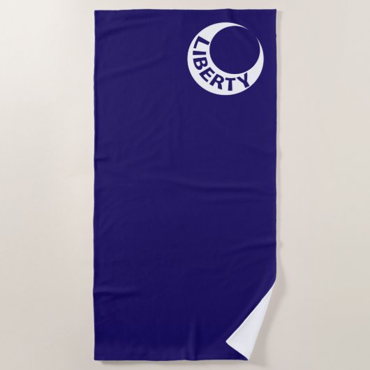 Moultrie Flag (Liberty) (Amerikaanse geschiedenis) Strandlaken (Voorkant)
