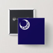 Moultrie Flag (Liberty) (Amerikaanse geschiedenis) Vierkante Button 5,1 Cm (Voorkant /achterkant)