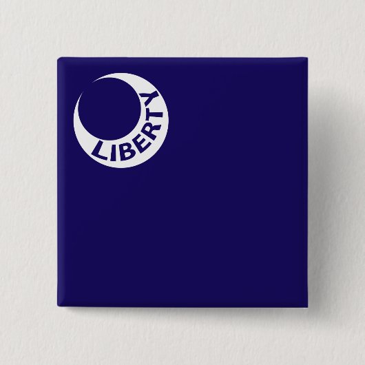 Moultrie Flag (Liberty) (Amerikaanse geschiedenis) Vierkante Button 5,1 Cm (Voorkant)