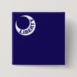 Moultrie Flag (Liberty) (Amerikaanse geschiedenis) Vierkante Button 5,1 Cm