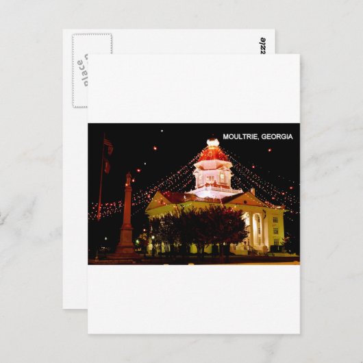 MOULTRIE, GEORGIË BRIEFKAART (Voorkant / Achterkant)