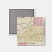 Mound City, Blue Mound en Arrington, Kansas Magneet (Voorkant / Achterkant)