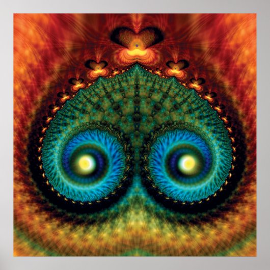 Mounds Fractal Poster (Voorkant)