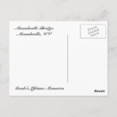 Moundsville Bridge Briefkaart (Achterkant)