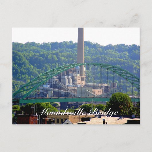 Moundsville Bridge Briefkaart (Voorkant)