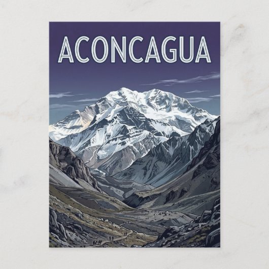 Mount Aconcagua Briefkaart (Voorkant)