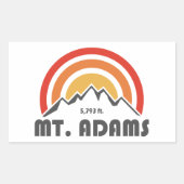 Mount Adams New Hampshire Rechthoekige Sticker (Voorkant)