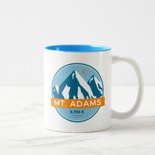 Mount Adams New Hampshire Stars Moon Tweekleurige Koffiemok