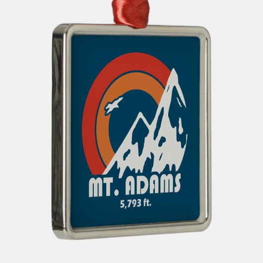 Mount Adams New Hampshire Sun Eagle Metalen Ornament (Rechts)