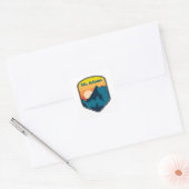 Mount Adams Washington Sunrise Vierkante Sticker (Envelop)