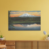 Mount Adams, Washington - Uitzicht van Mountain Canvas Afdruk (Insitu (Woonkamer))