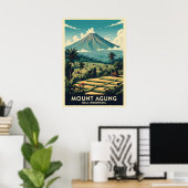 Mount Agung Bali Indonesia V02 Poster (Thuiskantoor)