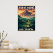 Mount Agung Bali Indonesia V04 Poster (Keuken)