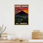Mount Agung Bali Indonesië V05 Poster (Keuken)