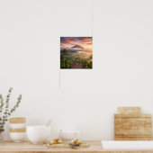 Mount Agung View Lahangan Sweet Bali Landscape Art Poster (Keuken)