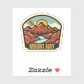 Mount Airy, Georgia, Verenigde Staten Sticker (Vel)