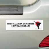 Mount Allison Shotokan Karate Bumpersticker (Op auto)